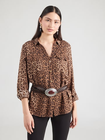 VERO MODA - Blusa 'VMBUMPY' en marrón: frente