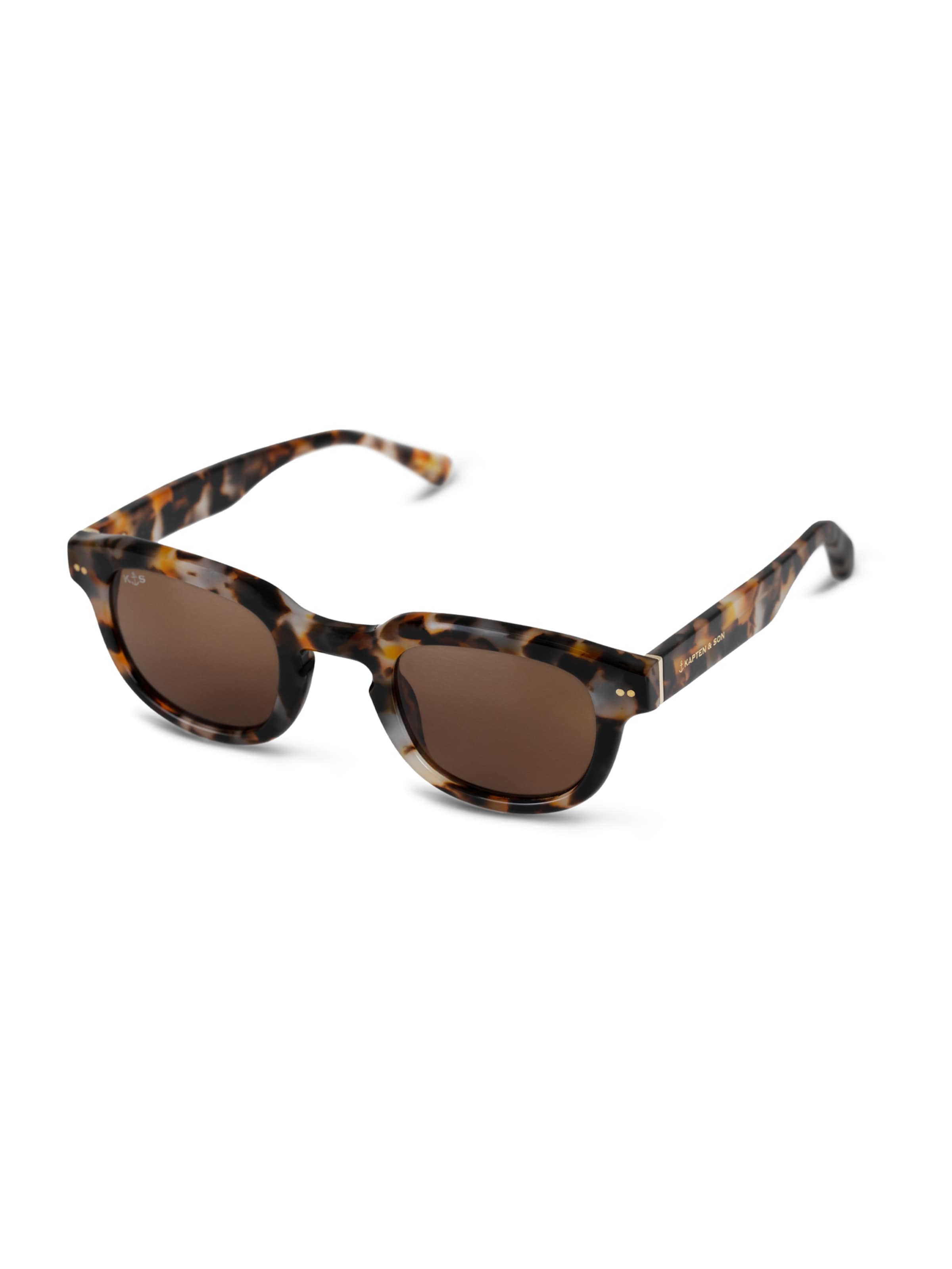 Kapten & Son Sonnenbrille 'Bilbao Desert Speckled Brown' in Braun: Vorderseite