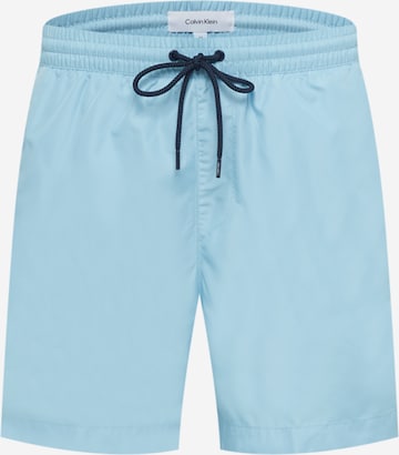 Shorts de bain Calvin Klein Swimwear en bleu : devant