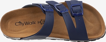 CITY WALK Mules in Blue