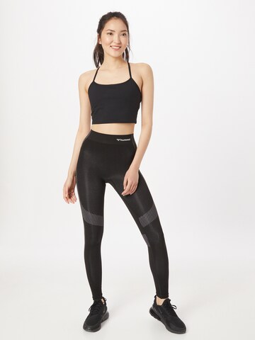 Skinny Pantalon de sport Hummel en noir