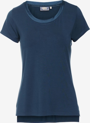 ESSENZA Pajama Shirt 'Luyza' in Blue: front