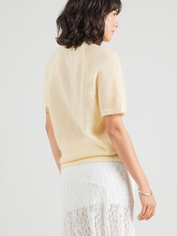 Cardigan FRNCH PARIS en jaune