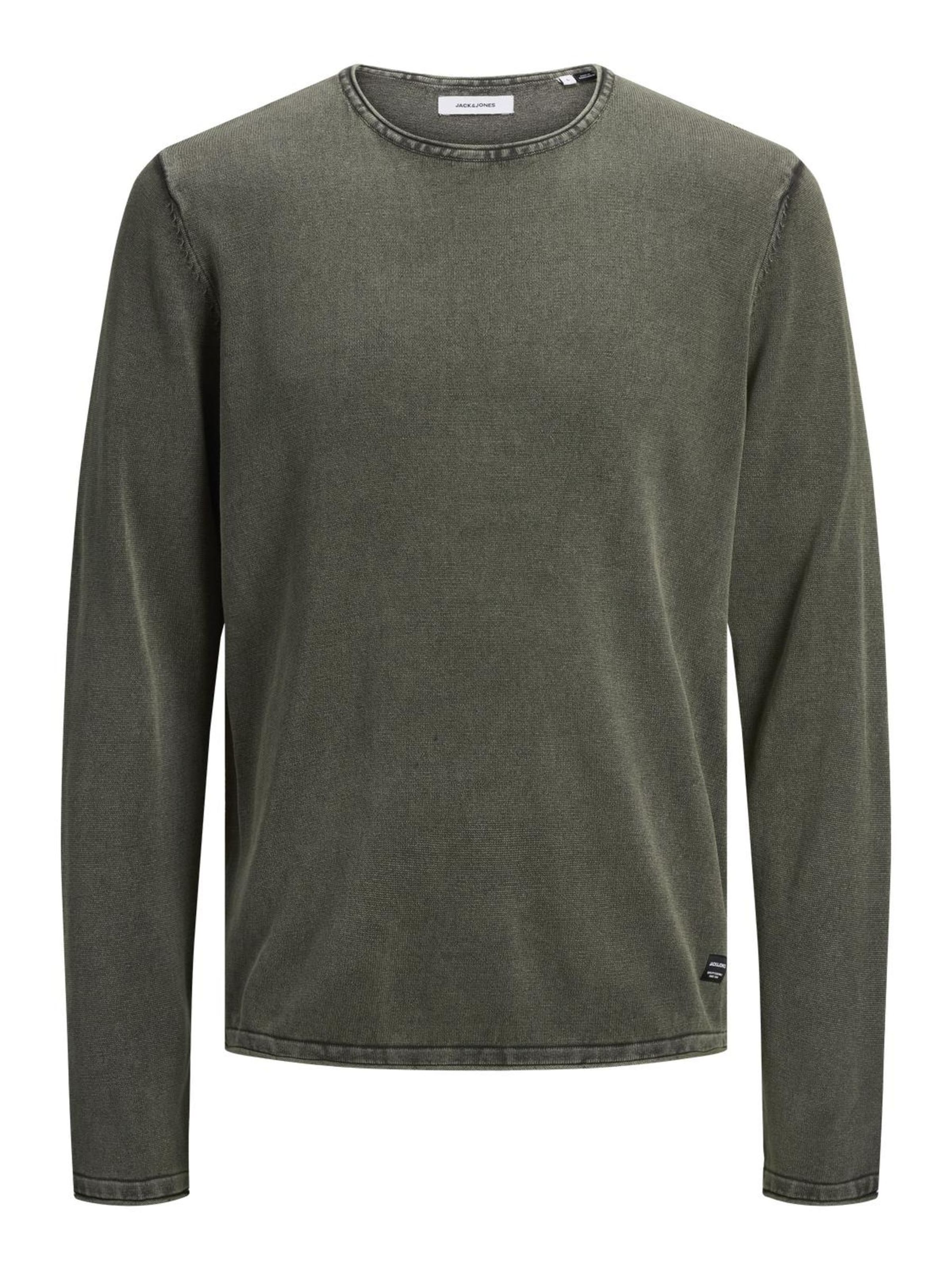 JACK & JONES Regular fit Tröja 'Leo' i grön: framsida