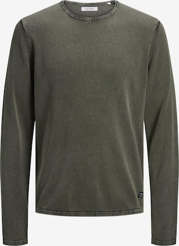 JACK & JONES Пуловер 'Leo' в зелено: отпред