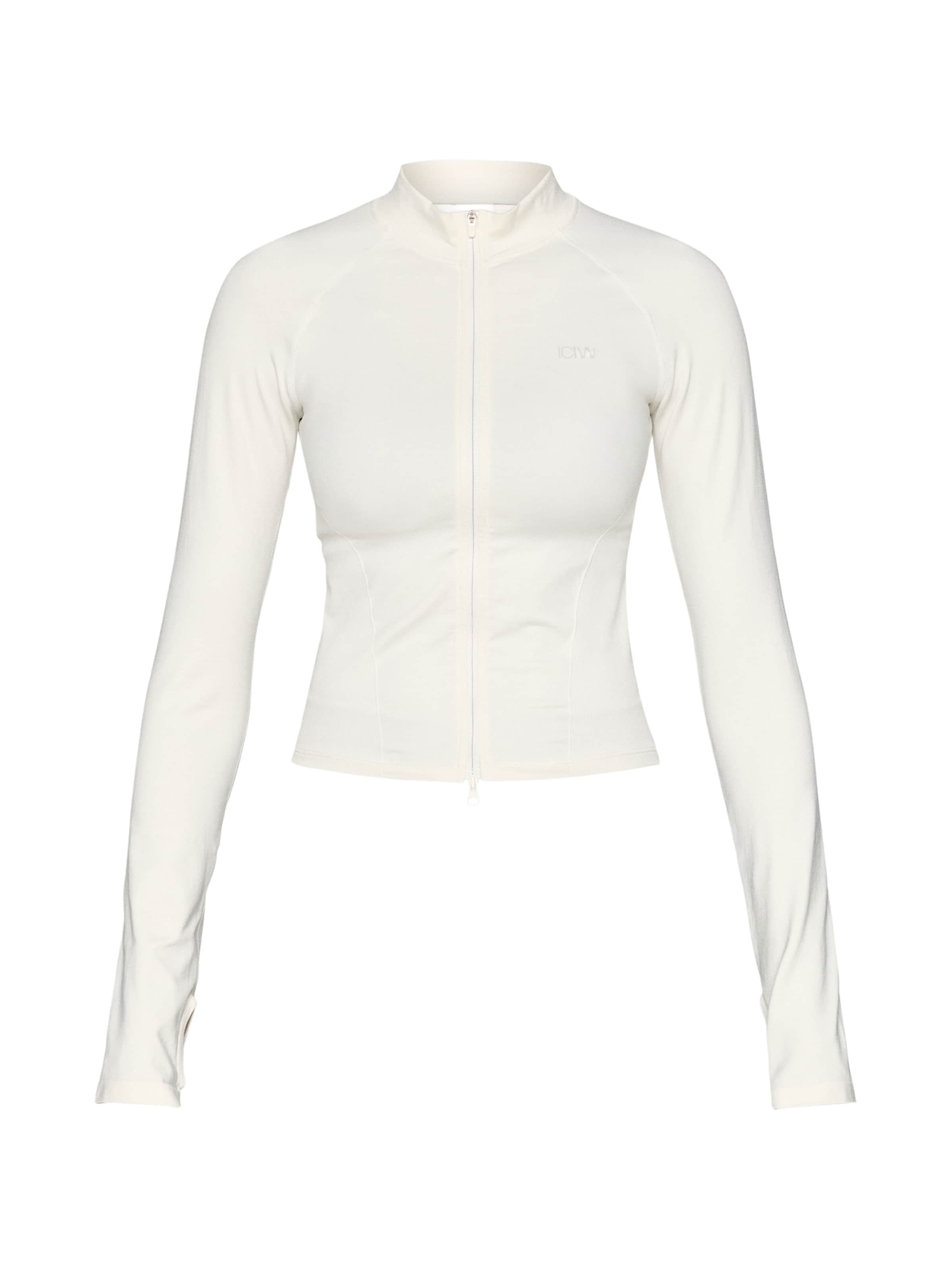 ICANIWILLSportski gornji dio trenirke 'Sculpt' - bijela boja: prednji dio