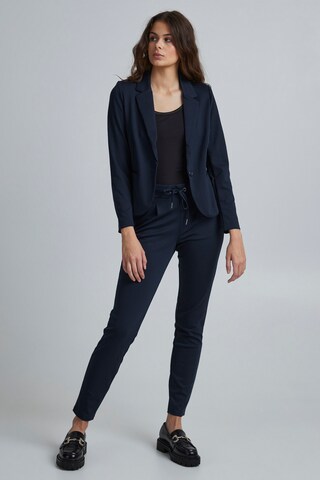 b.young Tapered Bandplooibroek 'Rizetta' in Blauw