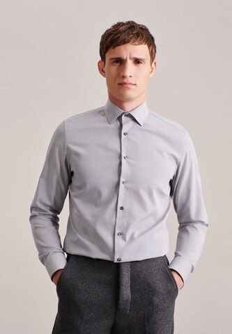 SEIDENSTICKER Regular fit Business Shirt in Grey: front