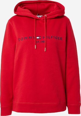 Felpa di TOMMY HILFIGER in rosso: frontale