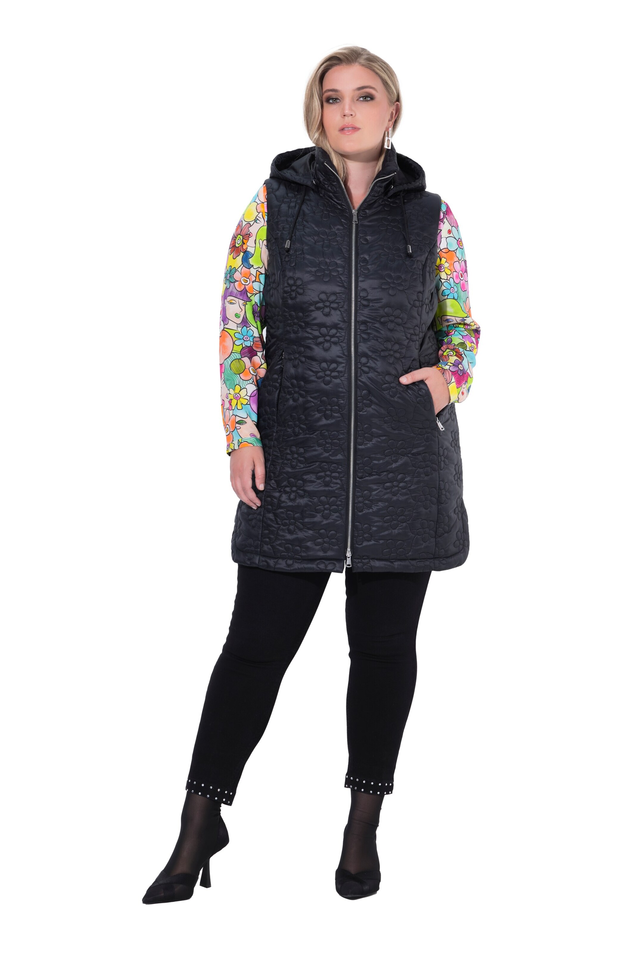 MIAMODA Vest in Black