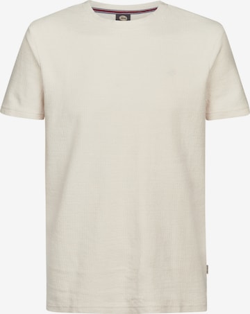 T-Shirt 'Petrol Industries - Heren t-shirt' PETROL en beige : devant