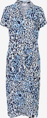 SAINT TROPEZ Shirt dress 'Blanca' in Blue: front