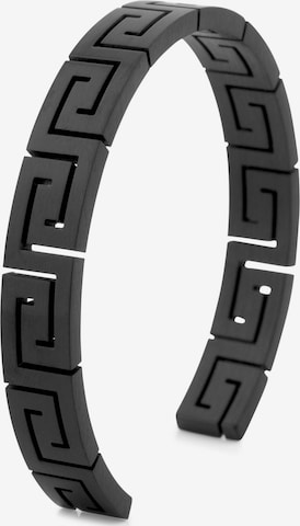 Akitsune Armband 'Argius' in Schwarz: Vorderseite