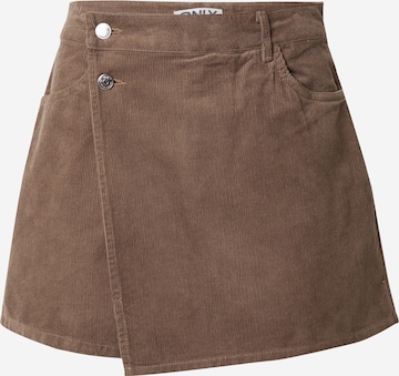 ONLY Regular Pants 'MOXIE' in Brown: front