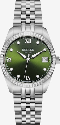 Régler Analóg órák 'Régler Liberté Steel Silver - Olive Green' - ezüst: elől
