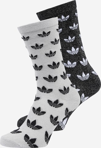 ADIDAS ORIGINALS Socks 'Monogram Full Glitter ' in Grey: front