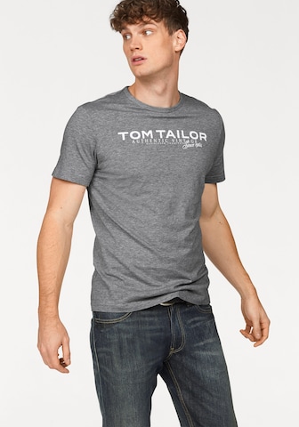 TOM TAILOR Shirt in Grey: front