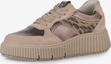 Tamaris Platform trainers in Bronze: front