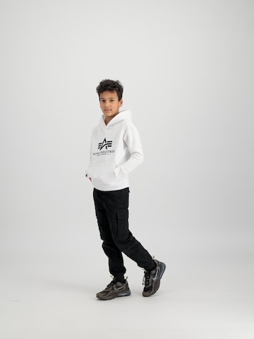 ALPHA INDUSTRIES Mikina – bílá