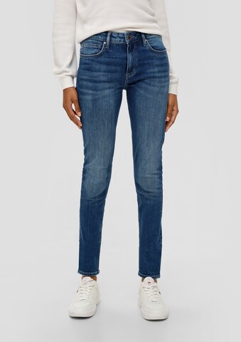 Skinny Jean 'Sadie' QS en bleu : devant