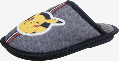 Pokémon Hausschuhe 'Pokemon' in gelb / grau, Produktansicht