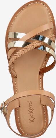 Kickers Strap Sandals in Brown