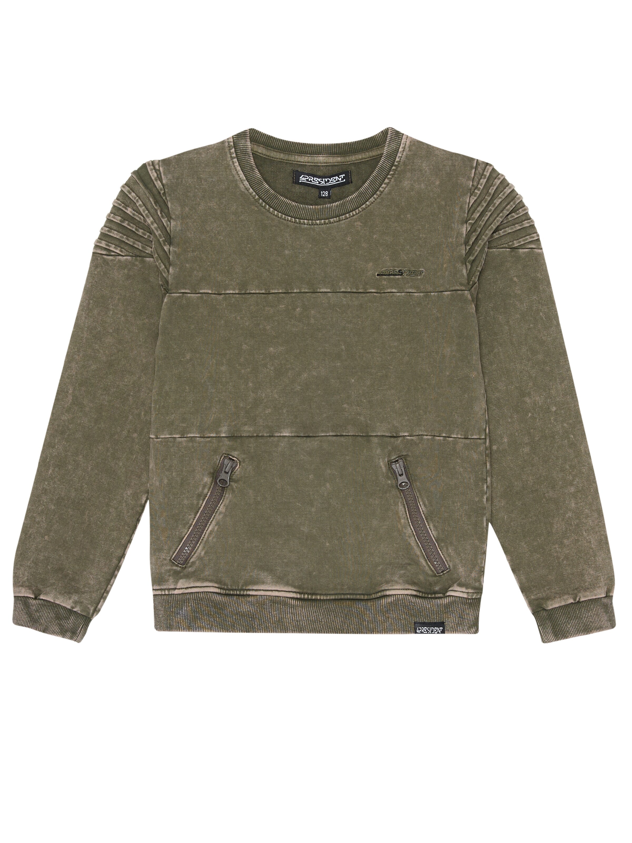 4PRESIDENT Sweatshirt 'Nick' in Khaki, Item view