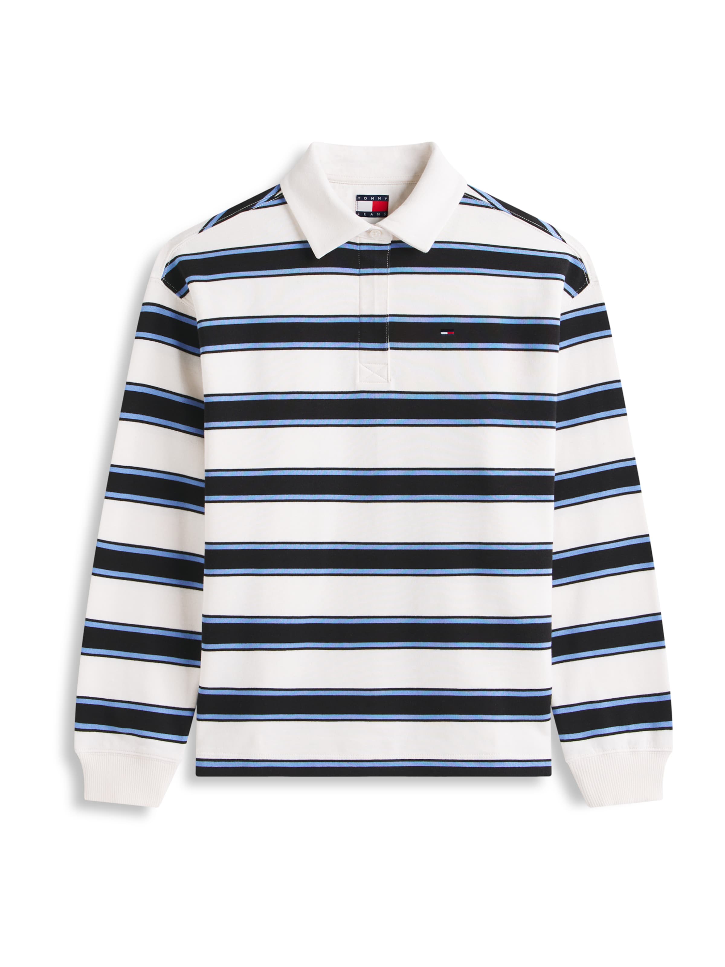 Bluză de molton de la Tommy Jeans pe albastru: față