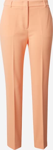 COMMA Regular Pleated Pants in Orange: front