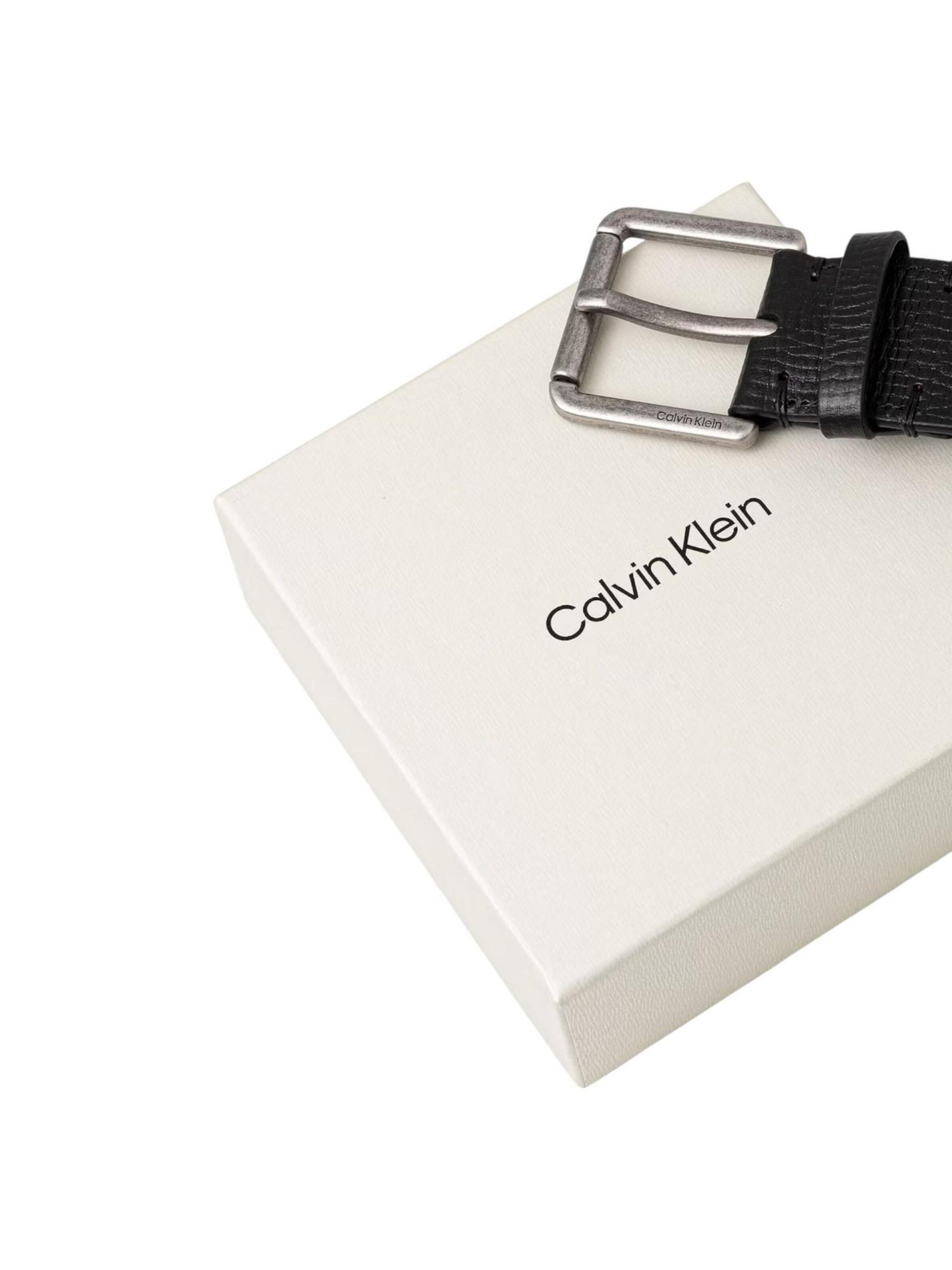 Cintura 'CASUAL ROLLER BUCKLE 40MM LV04D7098G' di Calvin Klein in argento
