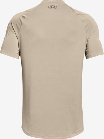 UNDER ARMOUR Functioneel shirt 'Tech 2.0 Novelty' in Beige