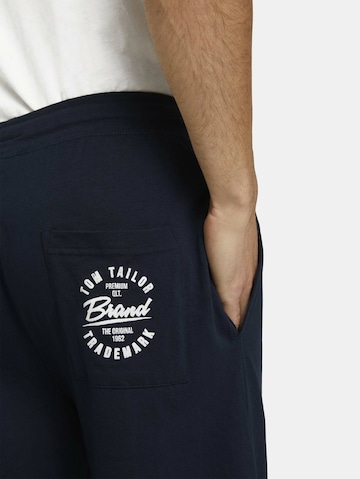 TOM TAILOR Regular Shorts in Blau