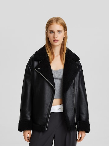 Veste d’hiver Bershka en noir : devant