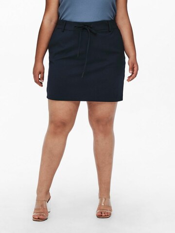 ONLY Carmakoma Rok in Blauw: voorkant