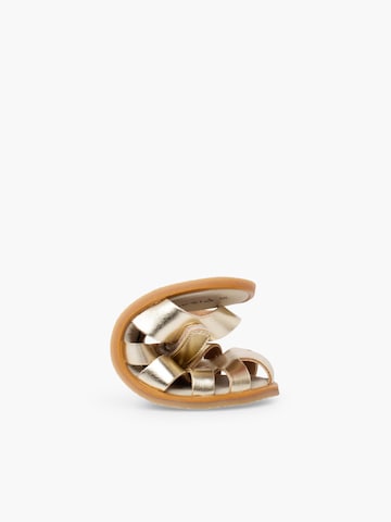 Sandales Pisamonas en or