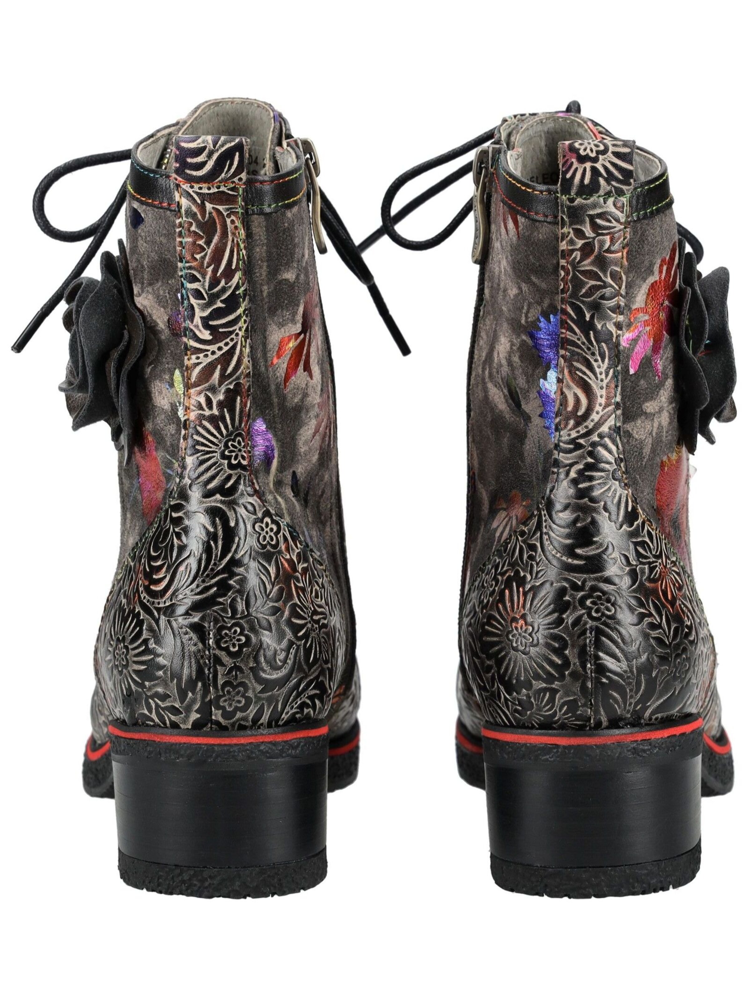 Laura Vita Schnürstiefelette in Schwarz