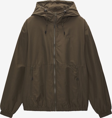 Pull&Bear Between-season jacket in Green: front