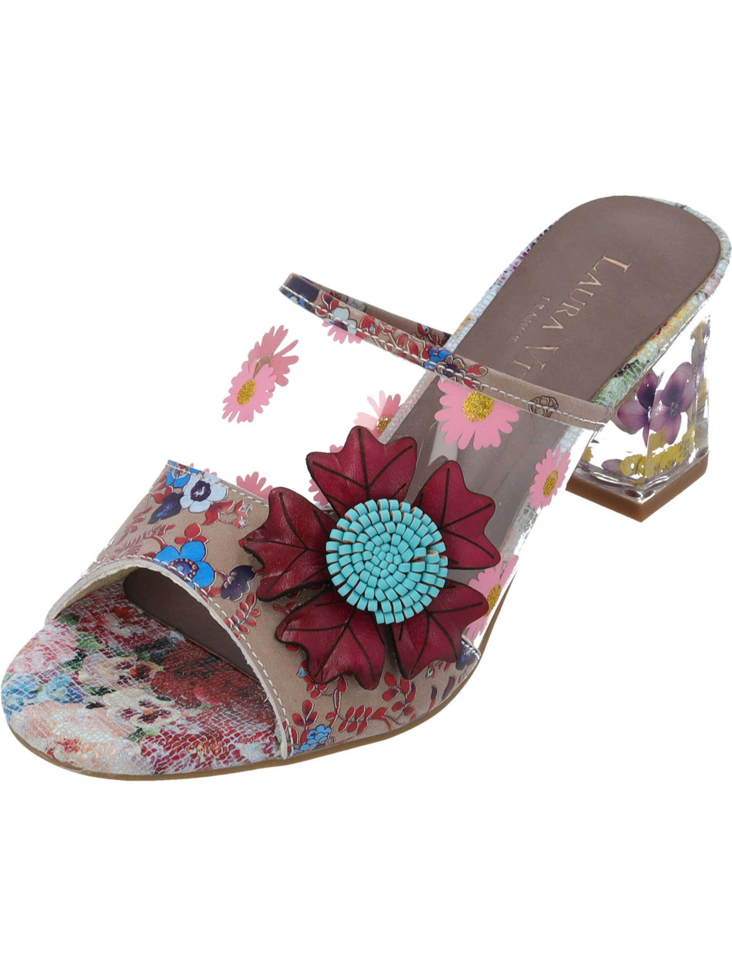 Laura Vita Pantolette 'Luciao' in Grau: Vorderseite