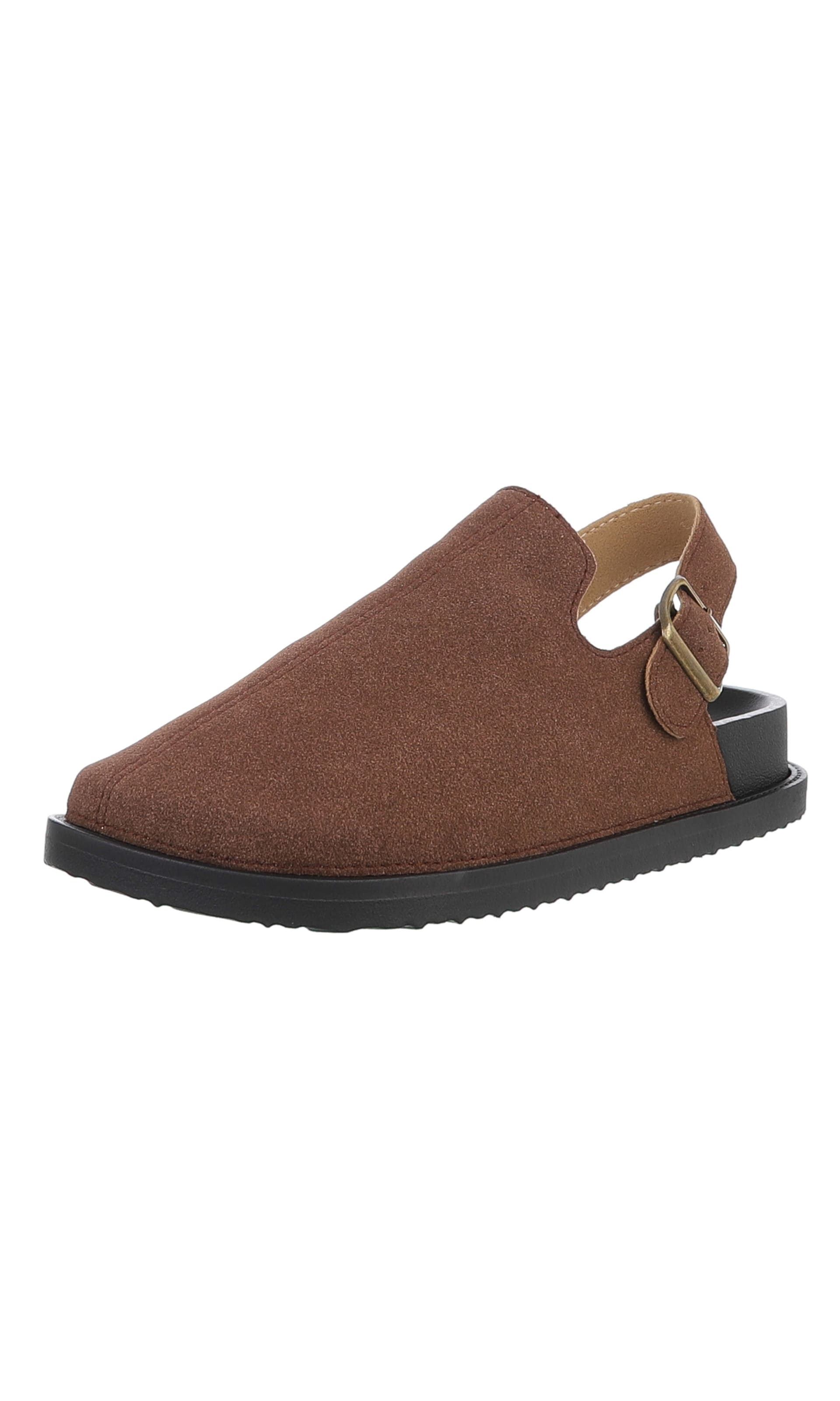 Ital-Design Clogs in Brown: front