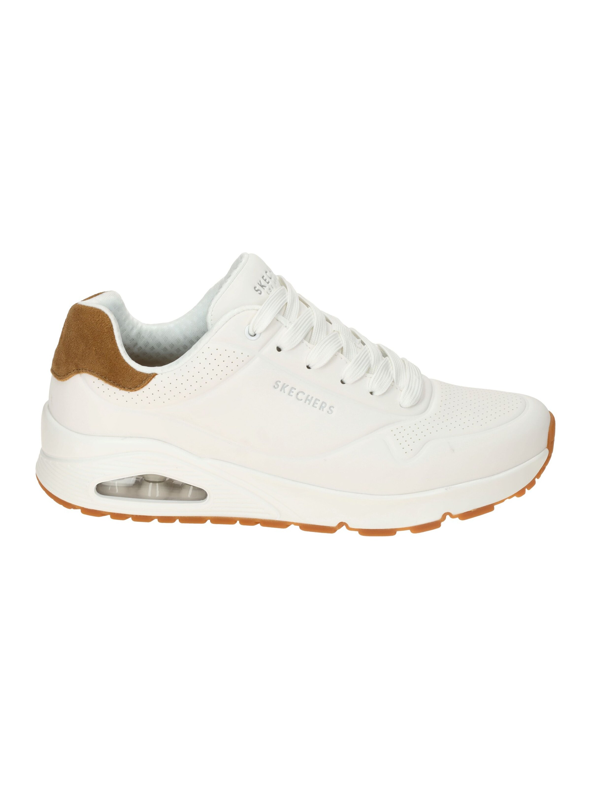 SKECHERS Schnürschuh 'Skechers Uno Schuhe weiß Herren Sneakers 183004'‌ in Weiß