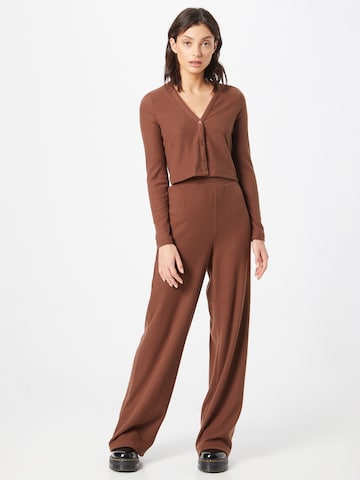 Nasty Gal Leisure suit in Brown: front