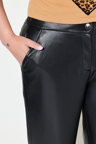MIAMODA Wide leg Chino trousers in Black