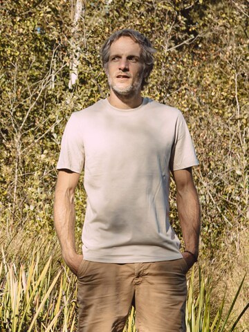 Life-Tree Shirt 'Organic Basic Desert Dust' in Beige