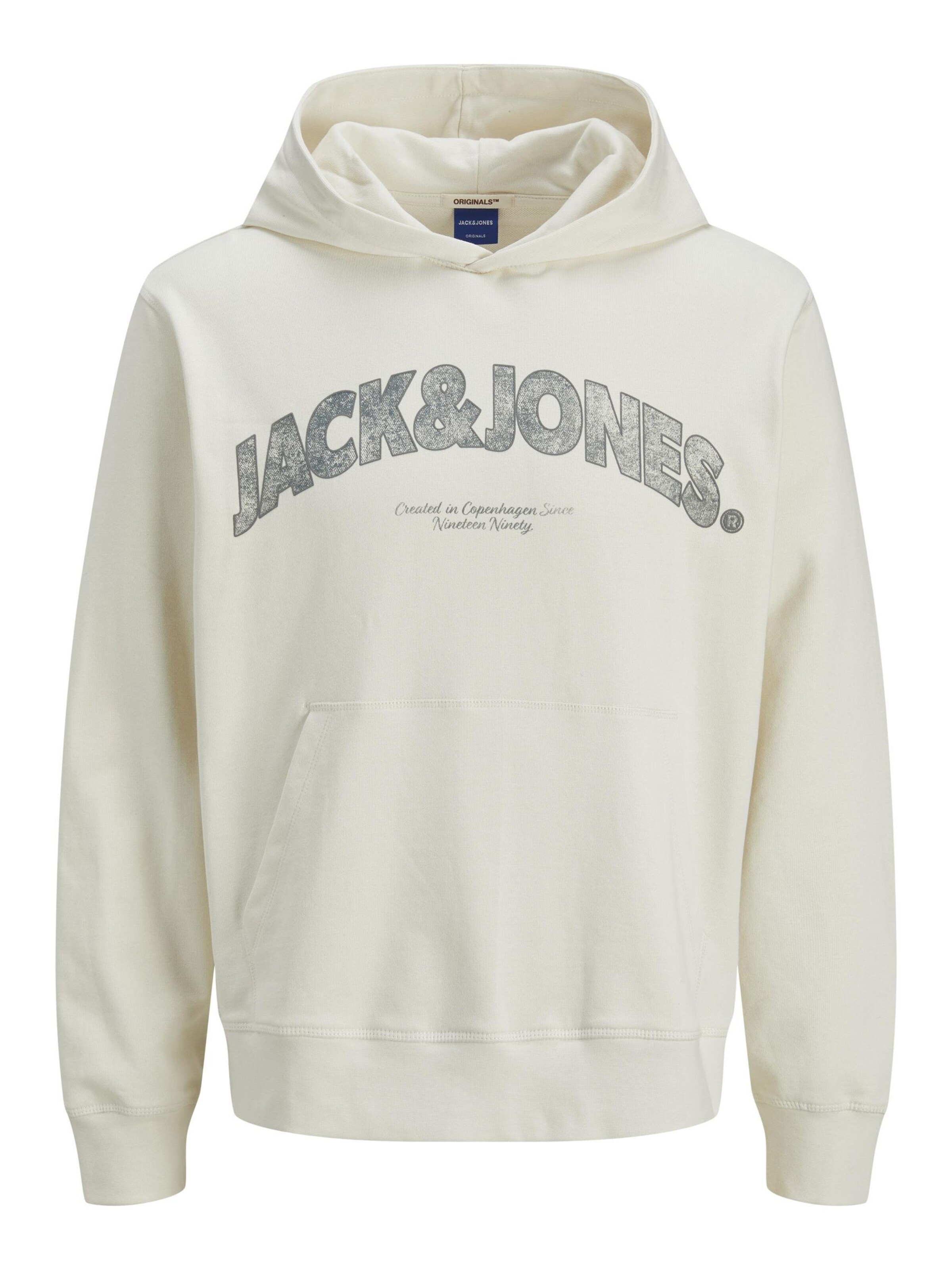 JACK & JONES Sweatshirt i hvid: forside