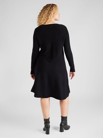 Vero Moda Curve Πλεκτό φόρεμα 'NANCY' σε μαύρο
