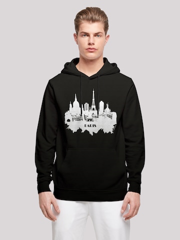 F4NT4STIC Sweatshirt 'Cities Collection - Paris skyline' in Zwart: voorkant