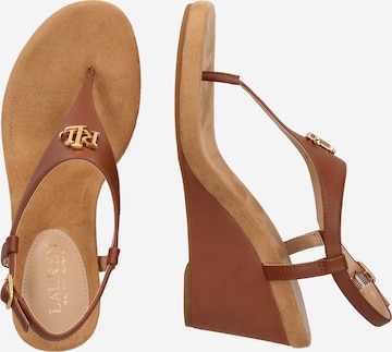 Lauren Ralph Lauren Flip-Flops 'JEANNIE' i brun