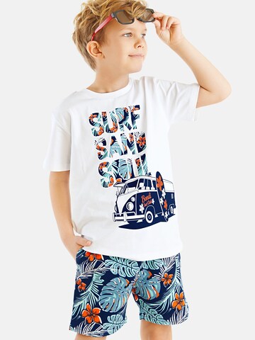 Denokids Set 'Tropic Surf' in Weiß: Vorderseite