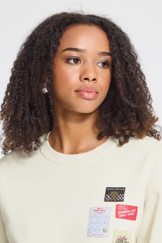 ICHI - Sweatshirt 'MERELLA' em bege