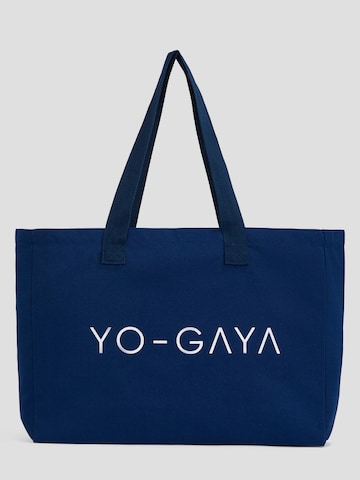 YO-GAYA Shopper 'Canvas Bag' in Blauw: voorkant
